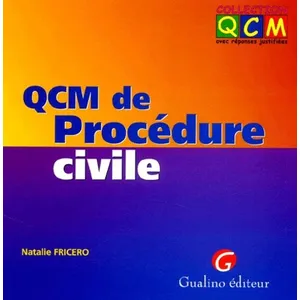 Comparateur de prix : Gualino Eds Qcm de procédure civile