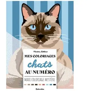 Rustica Mes coloriages chats au numéro broché pas cher