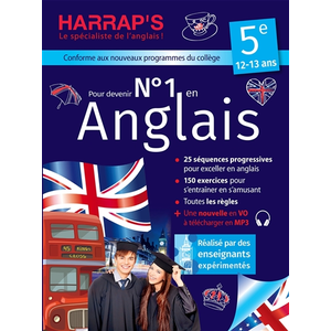 Numéro 1 en anglais 5e avec Harrap's pas cher