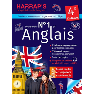Numéro 1 en anglais 4e avec Harrap's pas cher