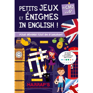 Comparateur de prix : Harrap's Petits jeux et énigmes in english : Du CM2 à la 6e- Cahier de vacances