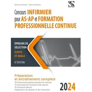 Comparateur de prix : Setes Concours infirmier pour AS-AP et formation professionnelle conti...