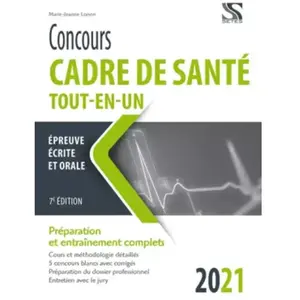 Comparateur de prix : Setes Concours cadre de santé 2021 - Tout-en-un