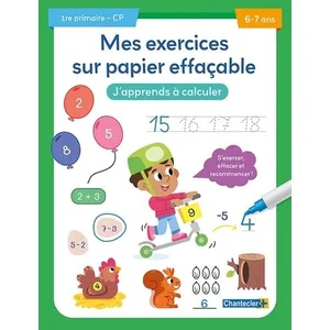 Chantecler Mes Exercices Sur Papier Effaçable Cp - J'apprends À Calculer pas cher