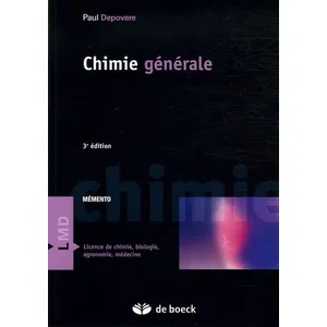 De Boeck Supérieur Chimie générale broché pas cher