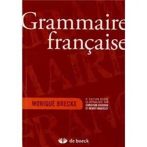 Comparateur de prix : DE BOECK Grammaire Française