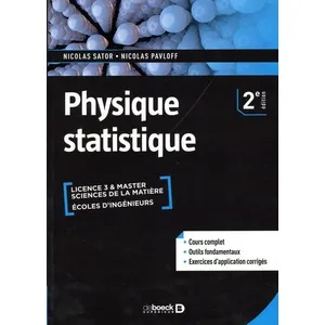De Boeck Supérieur Physique statistique pas cher