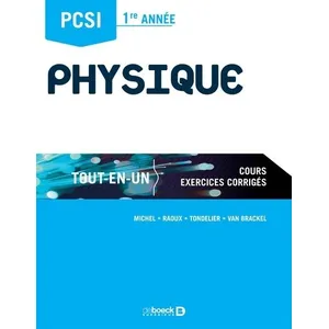 Comparateur de prix : De Boeck Supérieur Physique PCSI 1re année
