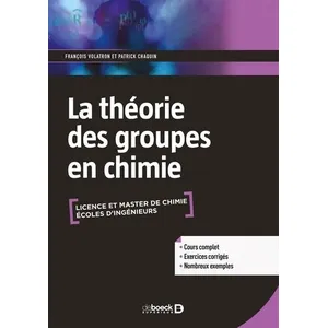 Comparateur de prix : De Boeck Supérieur La théorie des groupes en chimie