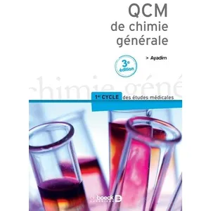 De Boeck Supérieur QCM de chimie générale pas cher