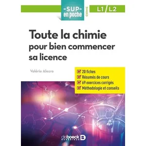 Comparateur de prix : De Boeck supérieur Toute la chimie pour bien commencer sa licence