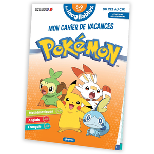 Comparateur de prix : Play Bac Eds Les incollables - Cahier de vacances Pokémon - Du CE2 au CM1 - 8-9 ans