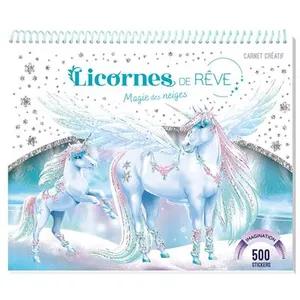 Comparateur de prix : Play Bac Licornes de rêve - Carnet créatif - Magie des neiges nouvelle édition relié