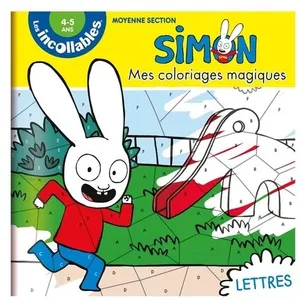 Comparateur de prix : Play Bac Eds Simon, mes coloriages magiques, 4-5 ans, moyenne section : spécial lettres