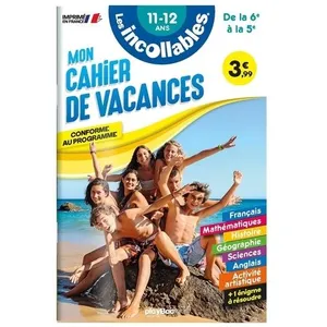 Comparateur de prix : Play Bac Eds Cahier de vacances 2025 - Les incollables - 6e à 5e - 11/12 ans broché