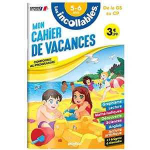 Comparateur de prix : Play Bac Eds Cahier de vacances 2025 - Les incollables - Grande Section au CP - 5/6 ans