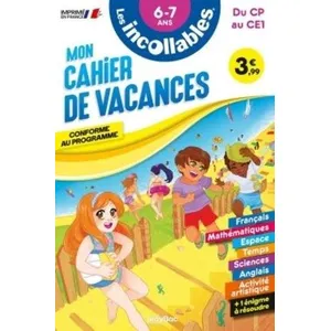 Comparateur de prix : Play Bac Eds Cahier de vacances 2025 - Les incollables - CP au CE1 - 6/7 ans (Broché)