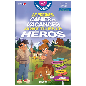 Comparateur de prix : Play Bac Cahier de vacances dont tu es le héros 2025 - Les incollables - CP au CE1 - 6/7 ans