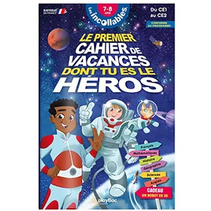Comparateur de prix : Play Bac Eds Cahier de vacances dont tu es le héros 2025 - Les incollables - CE1 au CE2 - 7/8 ans