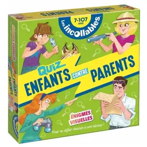 Play Bac Eds Boîte Quiz - Incollables - Enfants vs Parents - Énigmes Visuelles pas cher