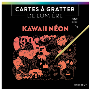 Marabout Cartes à gratter de lumière - Kawaii néon