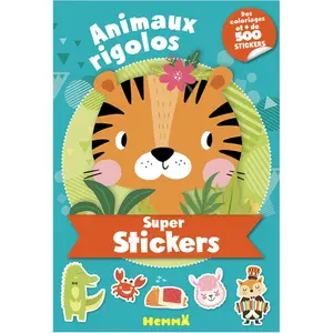 ISBN Hemma Album Super Stickers Animaux Rigolos + de 500 stickers pas cher