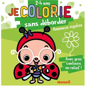 ISBN Je colorie sans déborder (2-4 ans) - Animaux rigolos T47 - Avec gros contours en relief ! pas cher