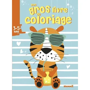 ISBN Mon gros livre de coloriage (3-5 ans) (Tigre avec lunettes) pas cher