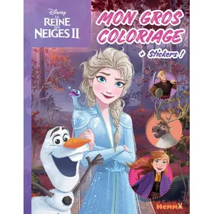 Comparateur de prix : Hemma Disney La Reine des Neiges 2 - Mon gros coloriage + stickers ! - Olaf et Elsa