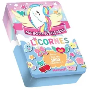 ISBN Hemma Boîte à stickers licornes pas cher
