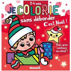 ISBN Hemma Album de coloriage Je colorie sans déborder C'est Noël ! pas cher