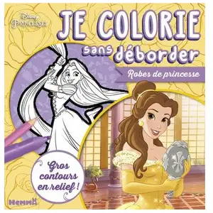 Hemma Disney Princesses - Je colorie sans déborder - Robes de princesse