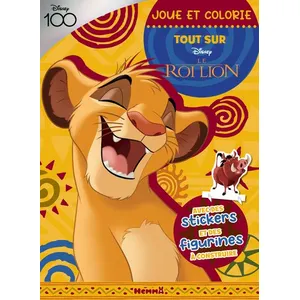 ISBN Hemma Disney 100 le roi lion - joue et colorie - tout sur simba pas cher