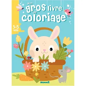 ISBN Hemma Mon gros livre de coloriage (Lapin panier) pas cher