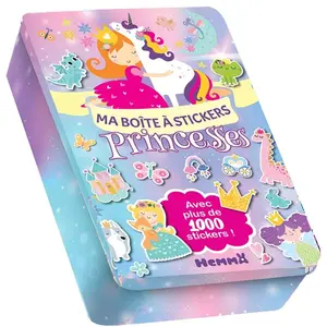 Comparateur de prix : Hemma Ma boite à stickers - Princesses - Avec plus de 1000 stickers !