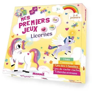Hemma Mes premiers jeux - Licornes Coffret pas cher