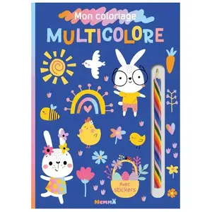 Hemma Mon coloriage multicolore (Pâques)  Collectif (Illustration), Collectif (Auteur)