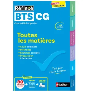 Comparateur de prix : Nathan Réflexe : BTS CG - Toutes les matières - 1re et 2e années (édition 2025/2026)
