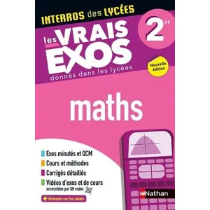 Comparateur de prix : Nathan Interros des Lycées Maths 2de Erick de Brauwère (Auteur), Stéphane Pasquet (Auteur)