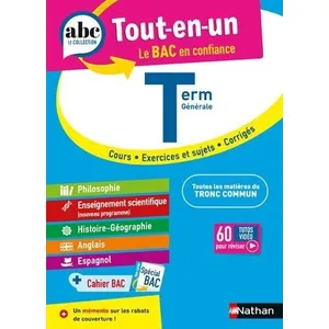 Comparateur de prix : Nathan ABC du bac tout-en-un : Terminale générale (édition 2024/2025)