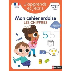 ISBN Nathan J'apprends et j'écris - Mon cahier ardoise Les chiffres MS broché pas cher
