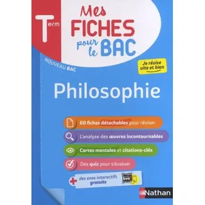 Nathan Mes Fiches pour le BAC Philosophie Terminale Katy Grissault (Auteur)