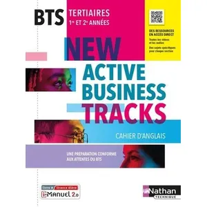 Comparateur de prix : Cahier Anglais BTS - New Active business tracks - Livre + licence élèv...