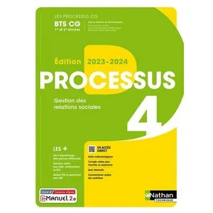 Comparateur de prix : Nathan Technique Processus 4 Gestion Des Relations Sociales Bts Cg 1re Et 2e Années - Livre + Licence Élève