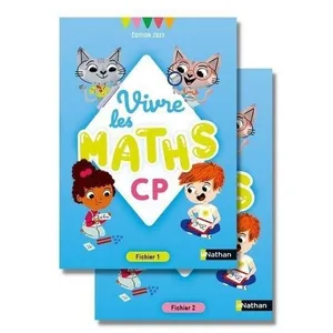 Comparateur de prix : Nathan Vivre les maths - CP - Fichier de l'élève - Edition 2023: Fichiers 1 et 2