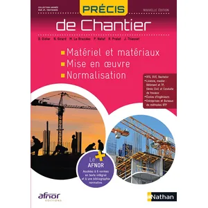Comparateur de prix : Précis de Chantier AFNOR-NATHAN Livre de l'élève - 2023