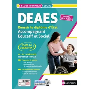Comparateur de prix : Nathan Réussir Le Diplôme Accompagnant Éducatif Et Social Deaes - Df 1 À Df 5