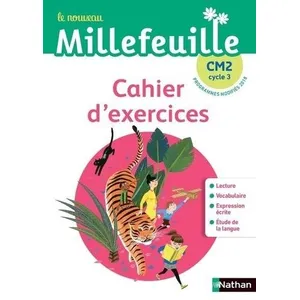 Nathan Le nouveau - Mille feuilles - CM2 - Cahier d'exercices pas cher