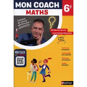 Comparateur de prix : Nathan Mon coach : mathématiques - 6e (édition 2023)