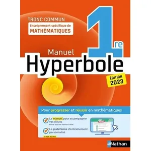 Nathan Hyperbole-1ère- Enseignement spécifique - Manuel - 2023 pas cher